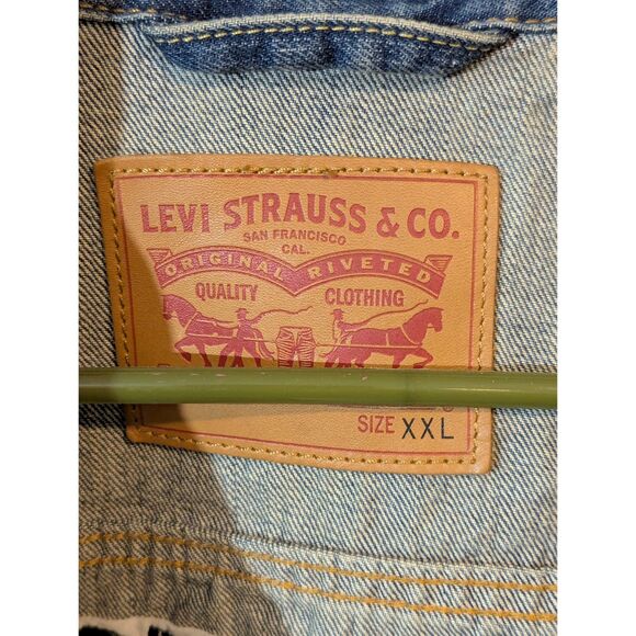 Levi’s XXL Denim Trucker Jacket – Netflix “Everything Sucks!” Promo Embroidered - Picture 5 of 7
